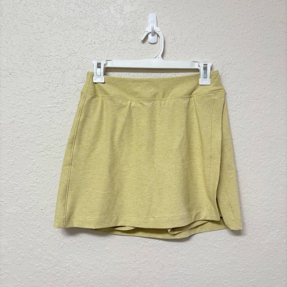 Outdoor Voices Court Skirt Skort Womens Yoga Tennis Athleisure Yellow Size S